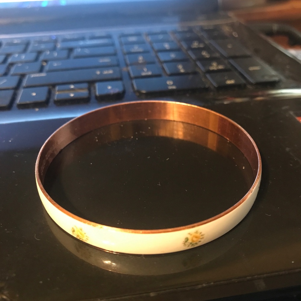 Vintage Solid Copper Bangle - image 2